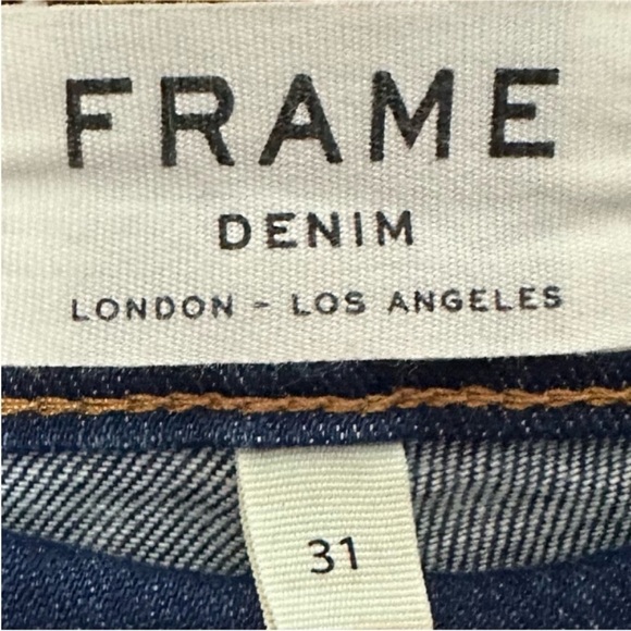 Frame Denim Lucia Antibes High Waist Crop Jenas - Picture 6 of 10